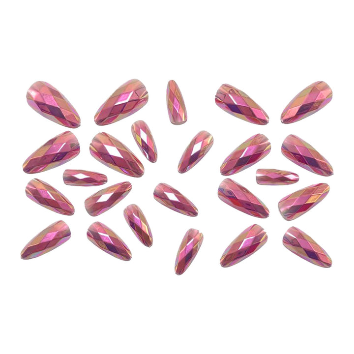 Shiny Artificial Nails in Modern Faceted Design Stornfield