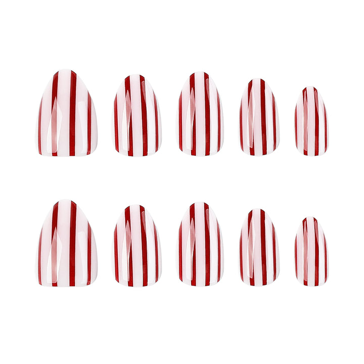 Artistic nail art with striped design Stornfield