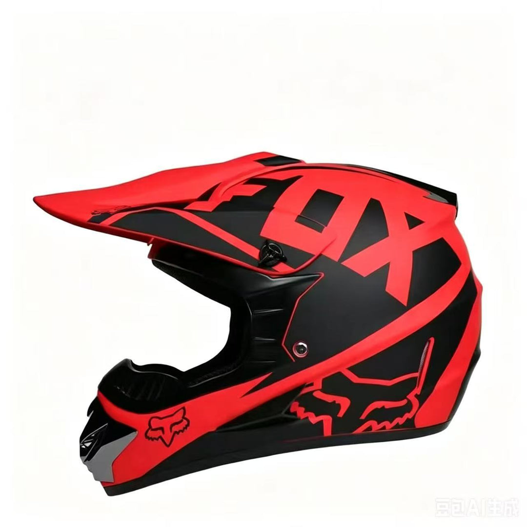 full-face motocross helmet with extended visor and reinforced chin guard Stornfield