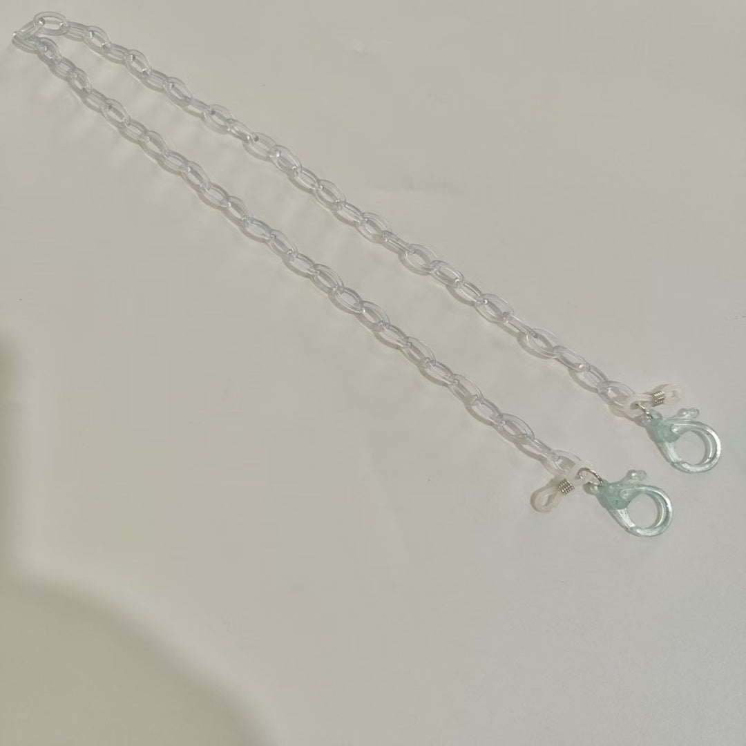 Handmade Glasses Holder Chain Made of Transparent Material Stornfield