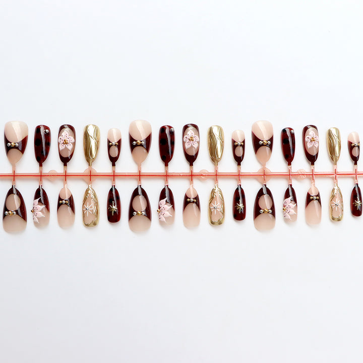 Elegant Designer Press-On Nail Art Collection Stornfield
