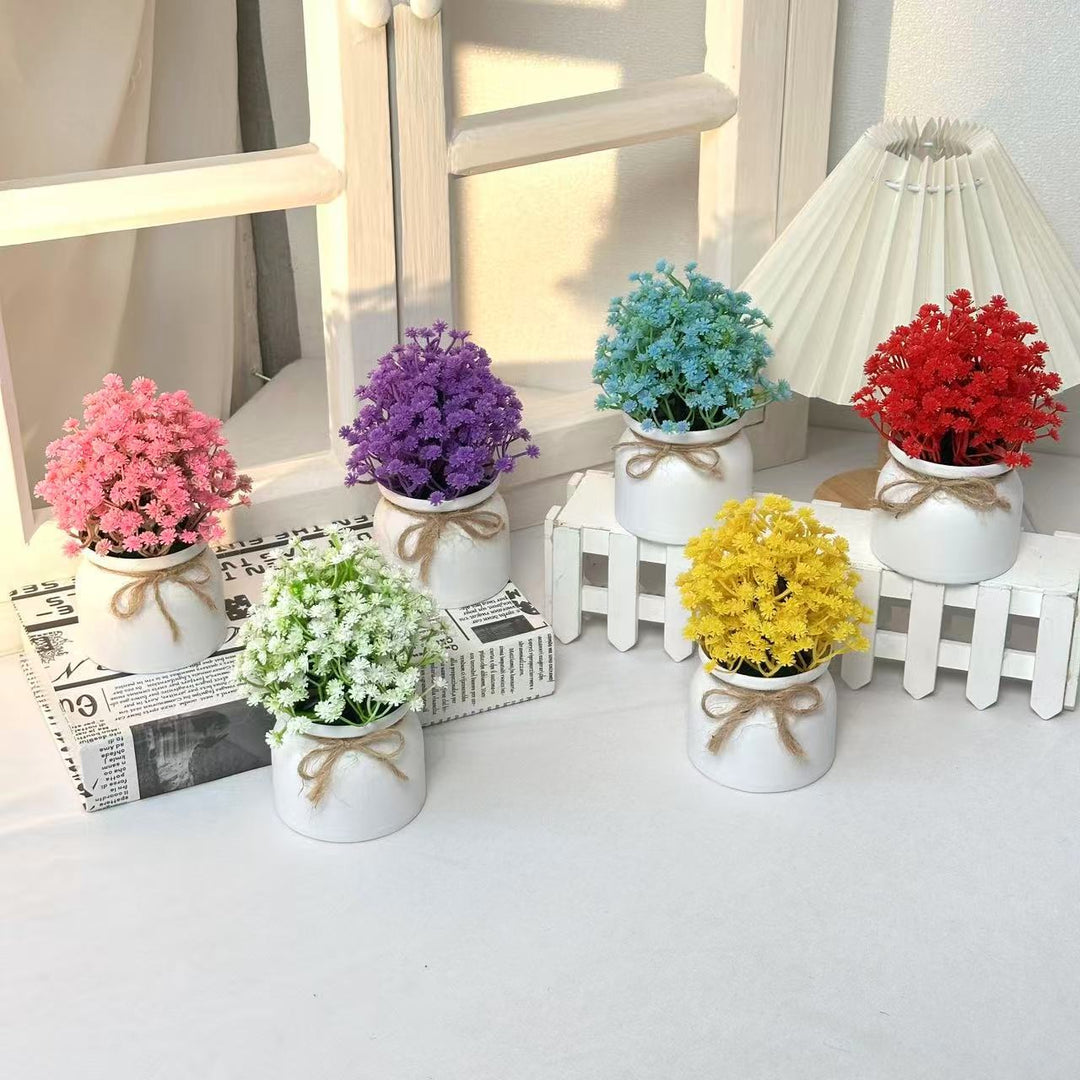Elegant Artificial Flower Pot Arrangement for Home Decor