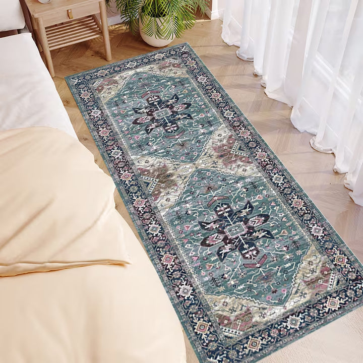Floral Patterned Runner Rug