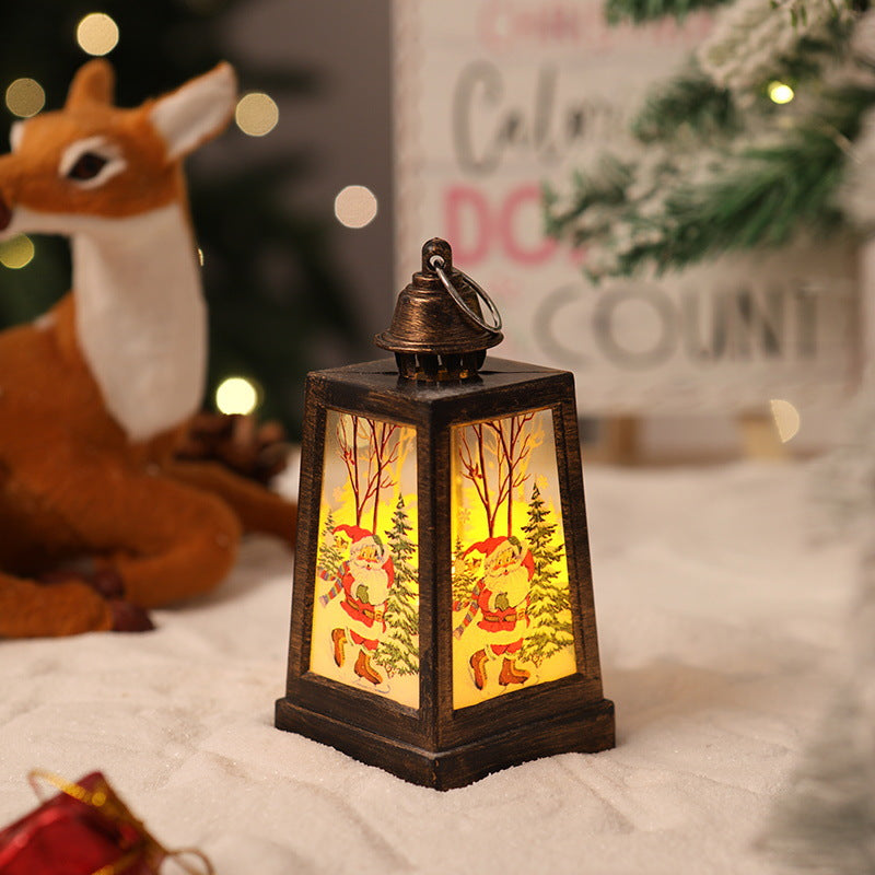 Decorative Christmas lantern with winter motifs Stornfield