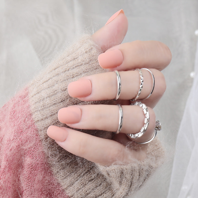 Matte Press-On Nail Set Stornfield