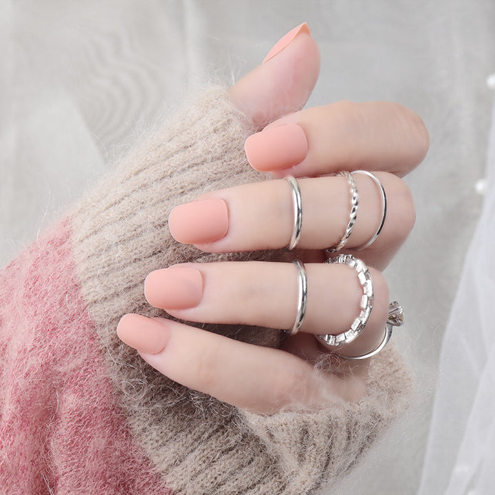 Matte Press-On Nail Set Stornfield