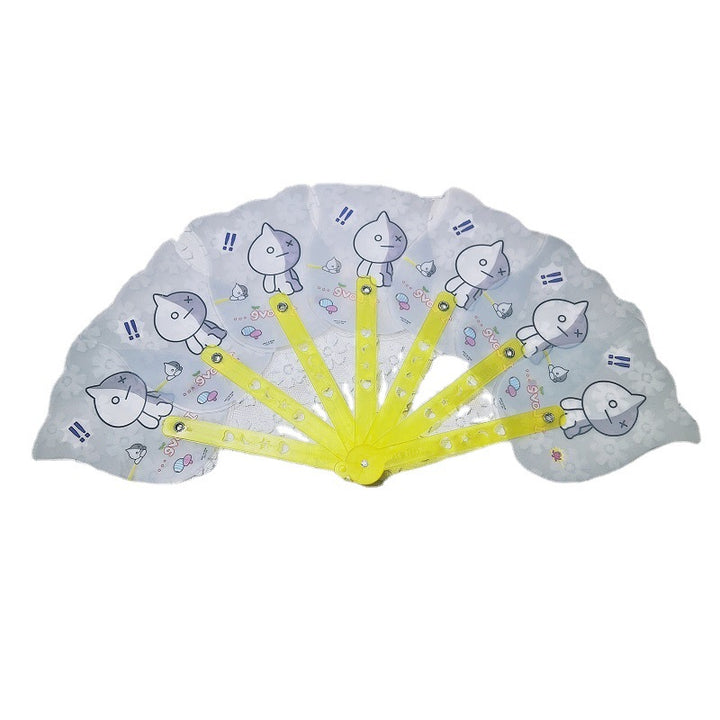 Ladies fan with colorful animal motifs Stornfield