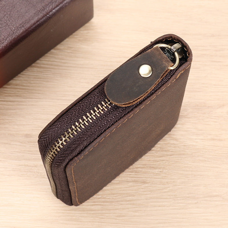 Leather Zippered Card Wallet Stornfield