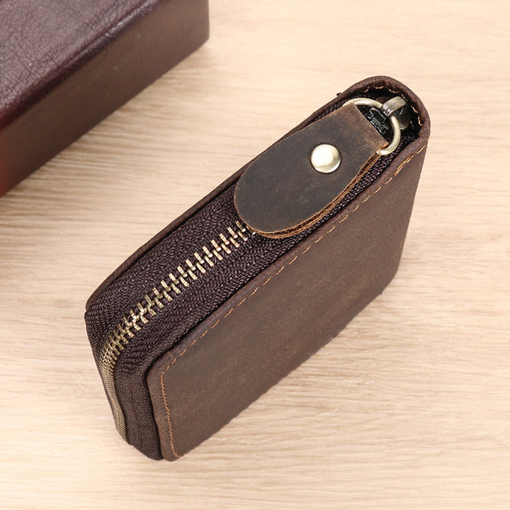 Leather Zippered Card Wallet Stornfield