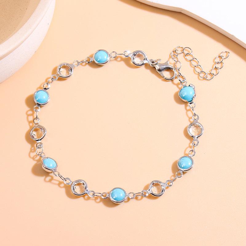 Elegant Beaded Charm Anklet Stornfield