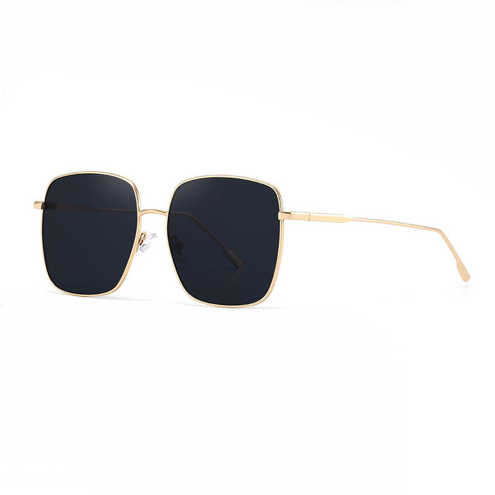 Women's sunglasses with modern square stainless steel frame and polarized lenses Stornfield
