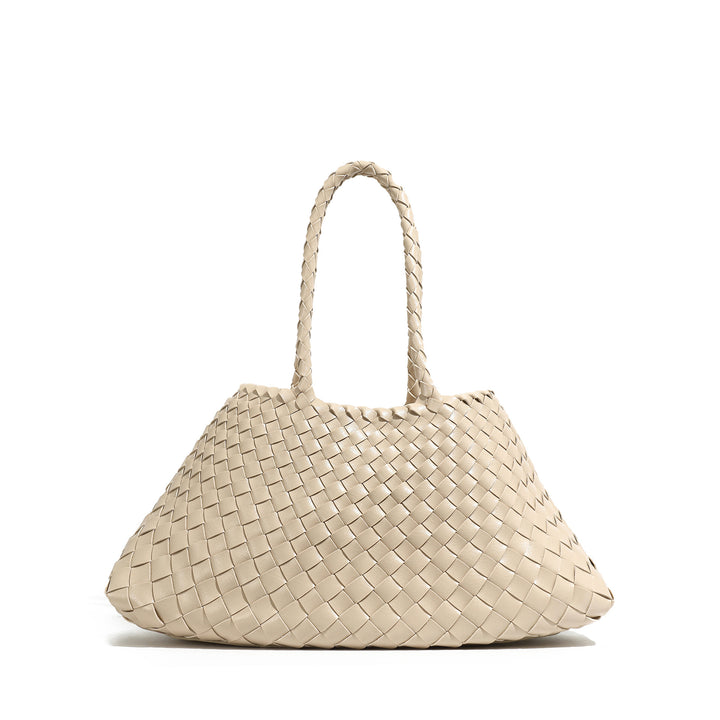 Handcrafted Woven Leather Tote Stornfield