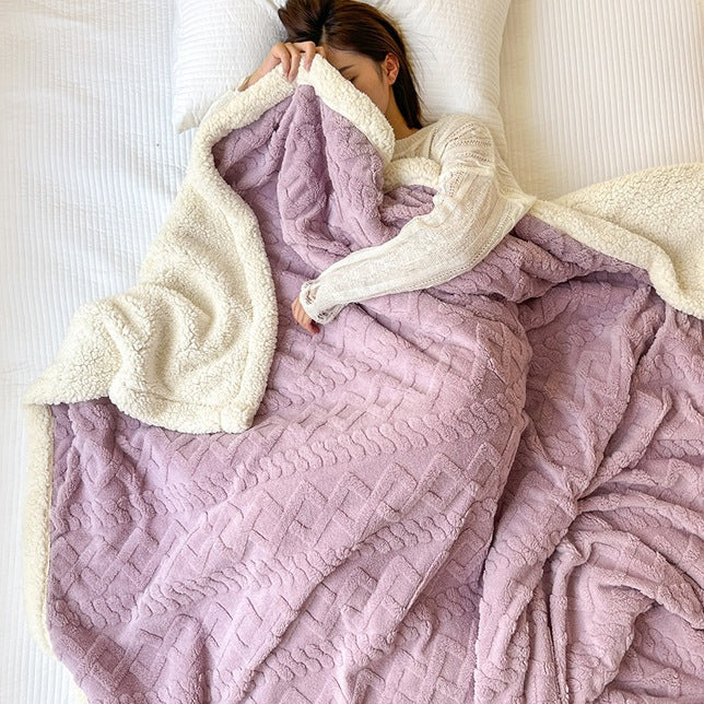 Luxurious Plush Sherpa Throw Blanket