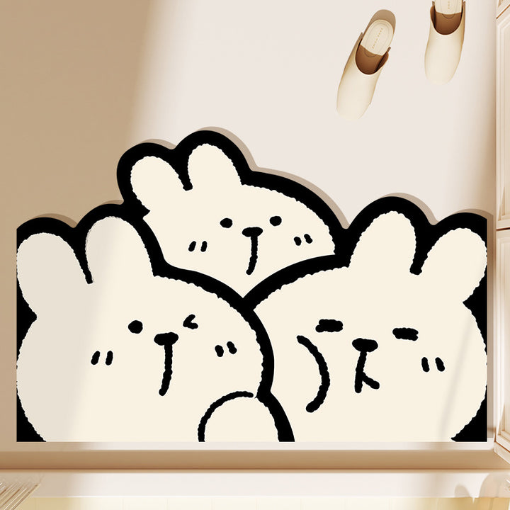Cute Cartoon Bunny Decorative Doormat Stornfield