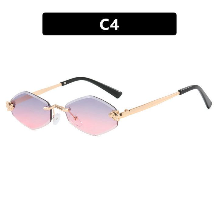 Women's geometric sunglasses with double metal frame and protective lenses Stornfield