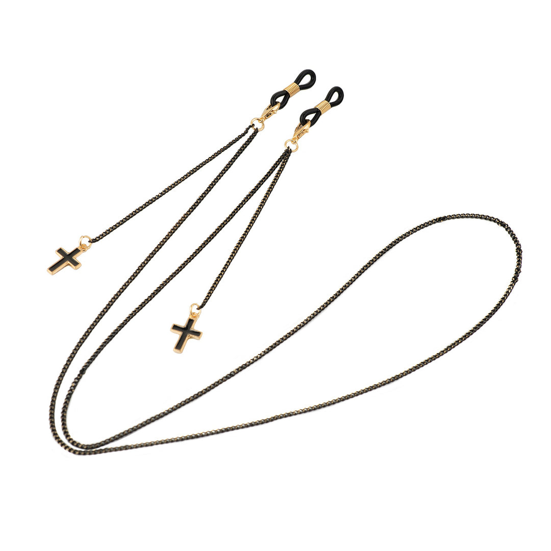 Stylish Beaded Cross Pendant Eyewear Chain Stornfield