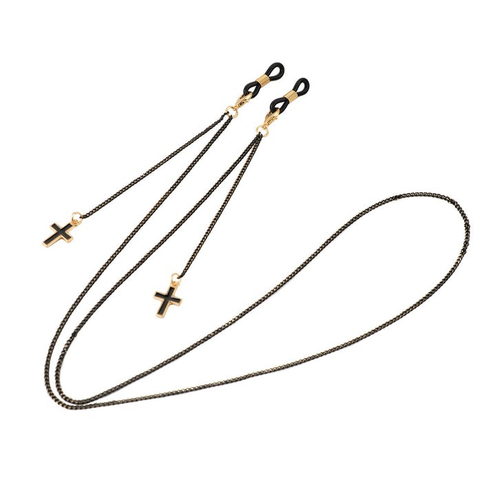 Stylish Beaded Cross Pendant Eyewear Chain Stornfield