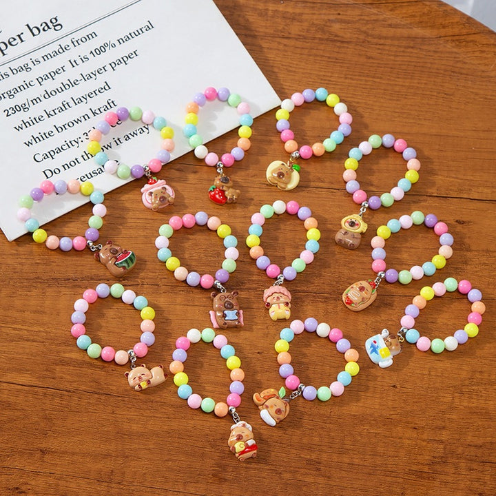 Colorful children's bracelet with crafted pendant Stornfield