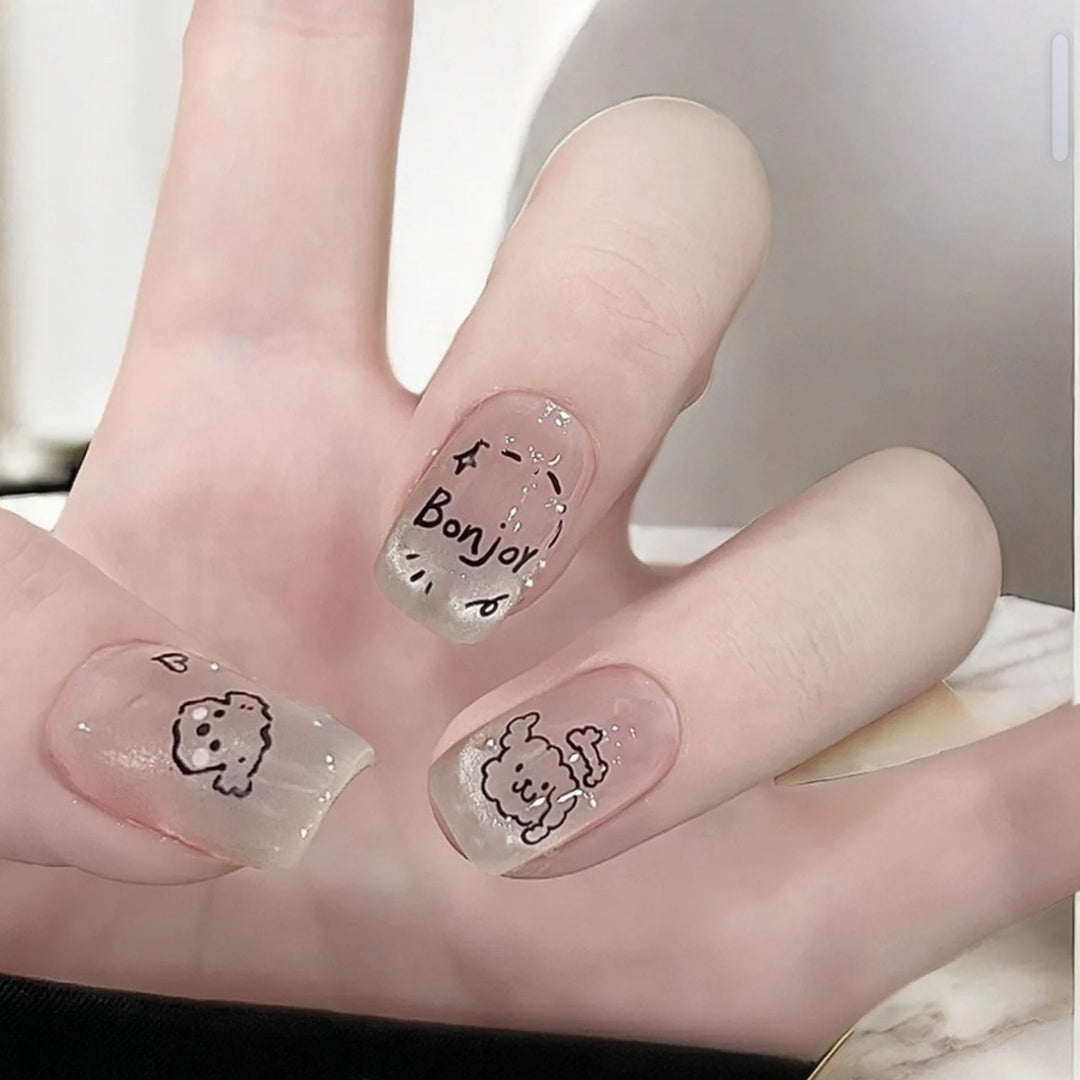 Whimsical Cartoon-Themed Press-On Nails Stornfield