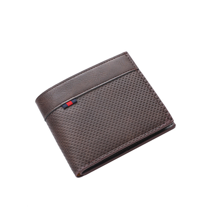 Textured Bi-Fold Leather Wallet Stornfield