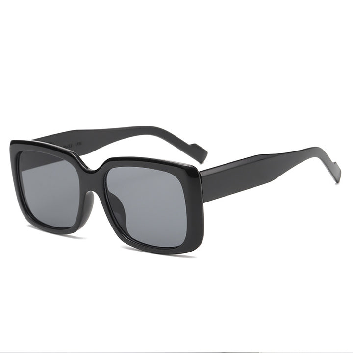 Women's fashionable square sunglasses with transparent frame and innovative design Stornfield