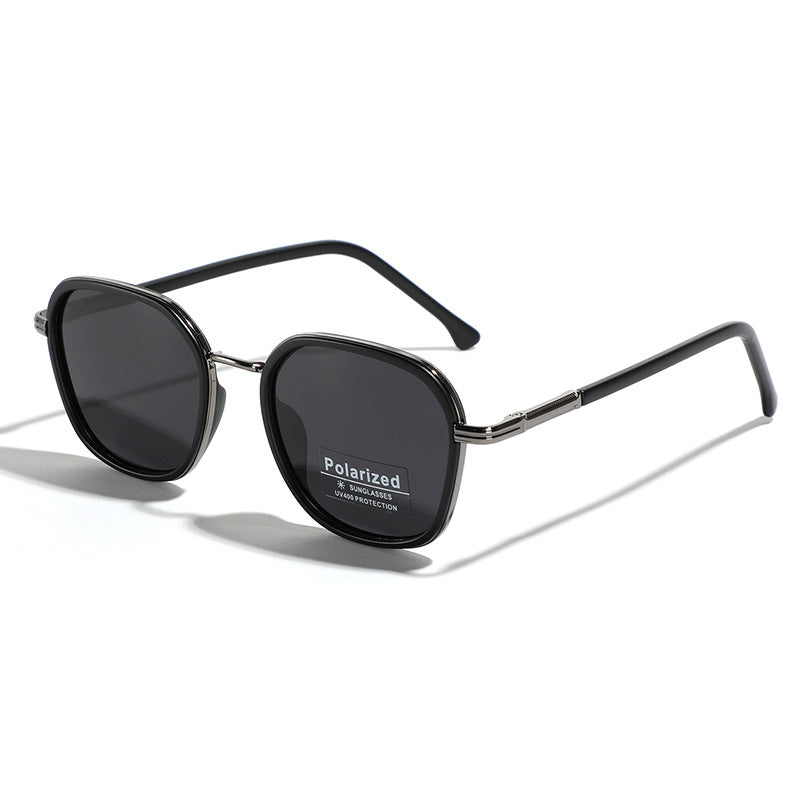 Women's geometric polarized sunglasses with stylish metal frame Stornfield