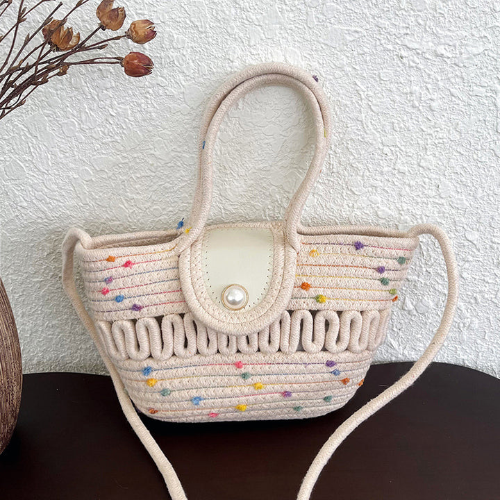 WoCharming Woven Mini Tote Bag Stornfield