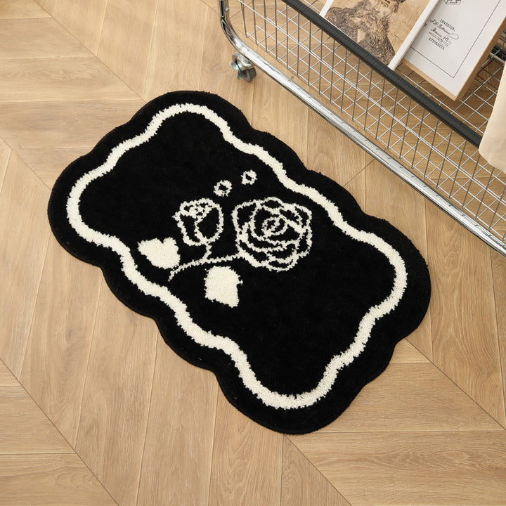 Heart-Shaped Decorative Bath Mat Stornfield