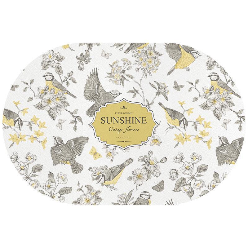 Floral Patterned Area Mat