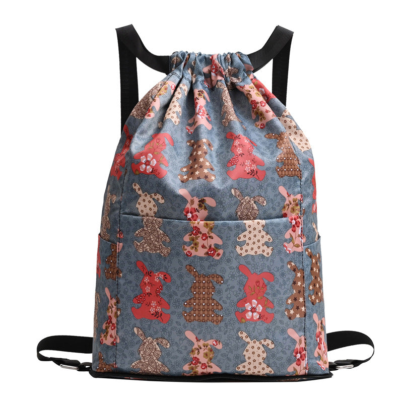 Drawstring Floral Print Backpack Stornfield