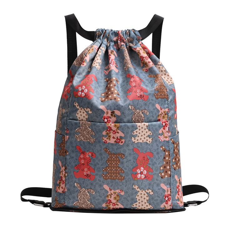 Drawstring Floral Print Backpack Stornfield