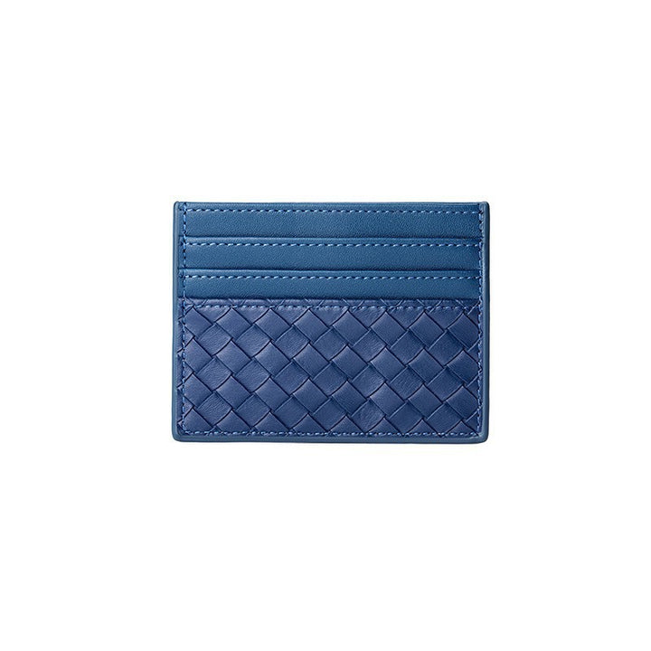 Woven Leather Card Holder