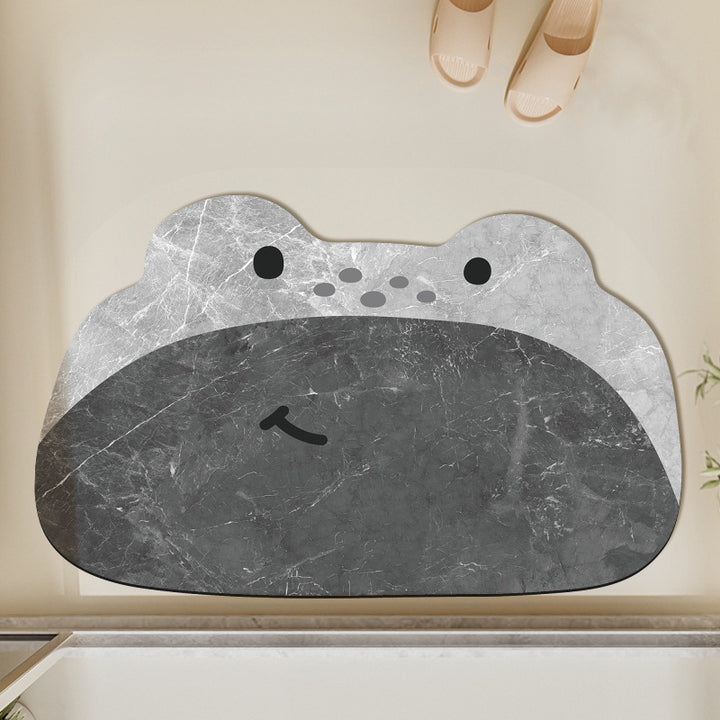 Cute Frog Design Bath Mat