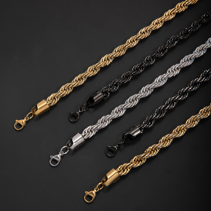 Braided Gold Statement Bracelet Stornfield