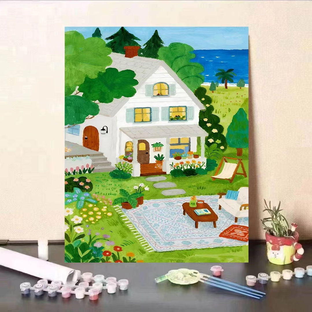DIY Scenic Garden Paint by Numbers Kit Stornfield