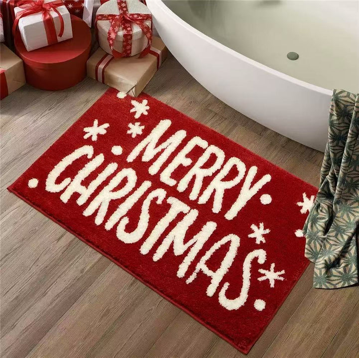 Festive Holiday Bath Mat