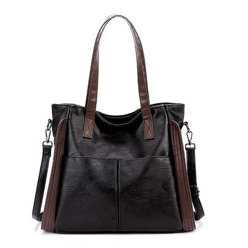 Stylish Faux Leather Tote Bag