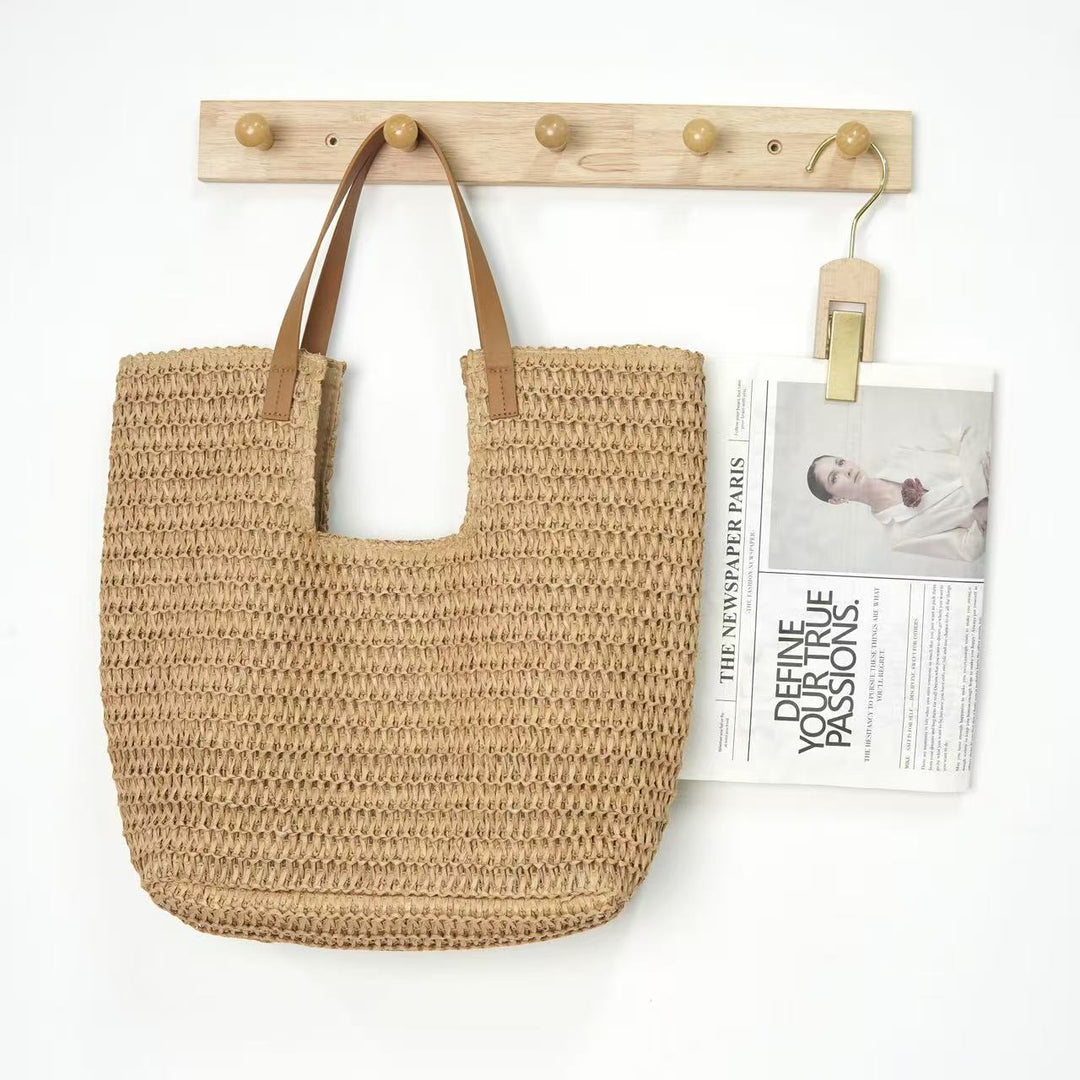 Spacious straw beach bag Stornfield