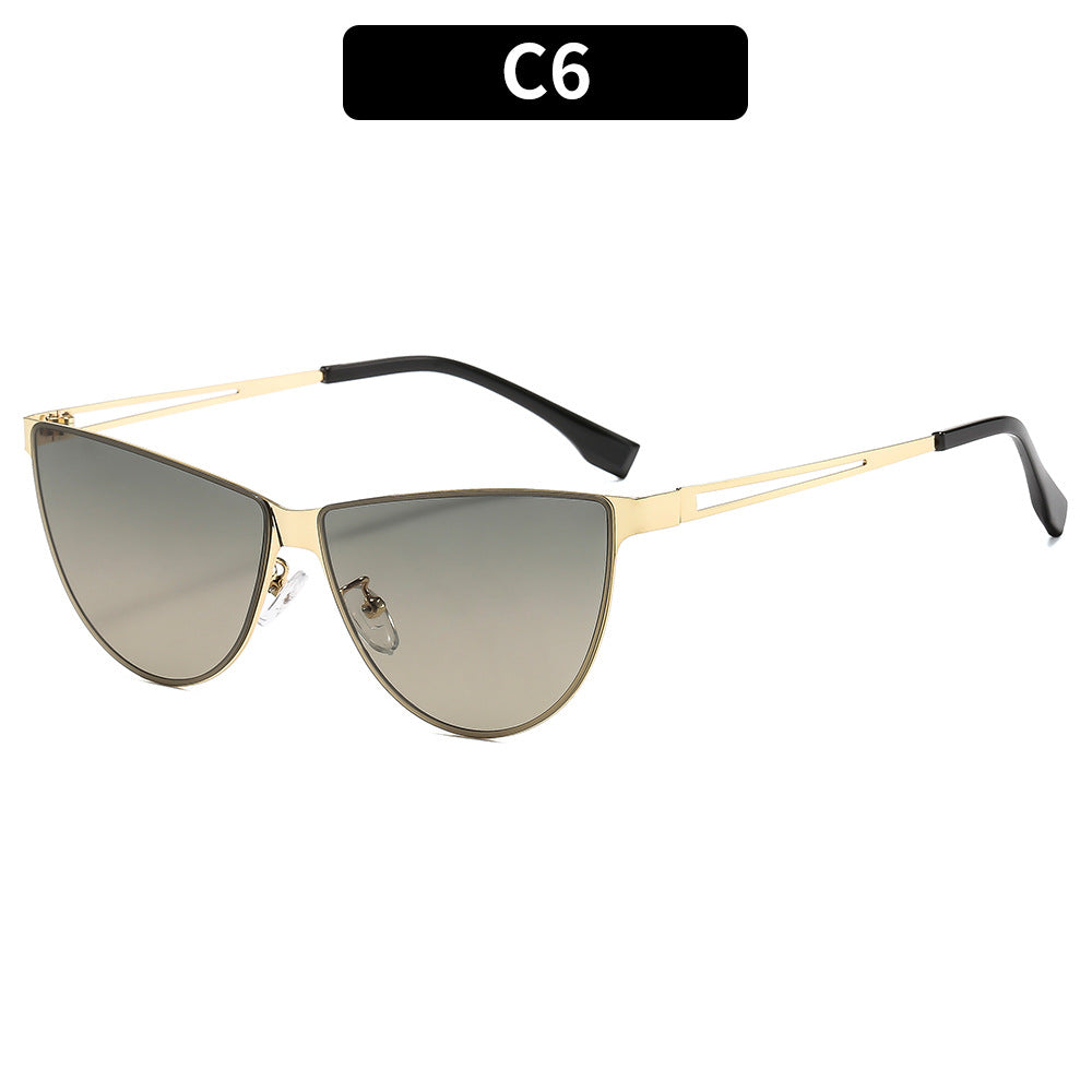 Sleek Futuristic Cat-Eye Sunglasses