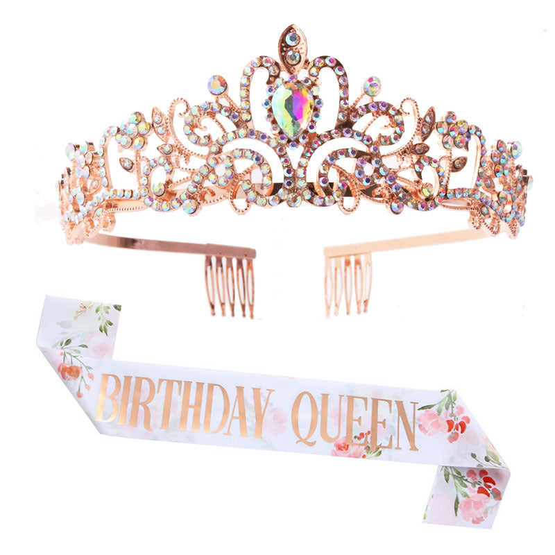 Women's Festive Crown with Elegant Sash Stornfield