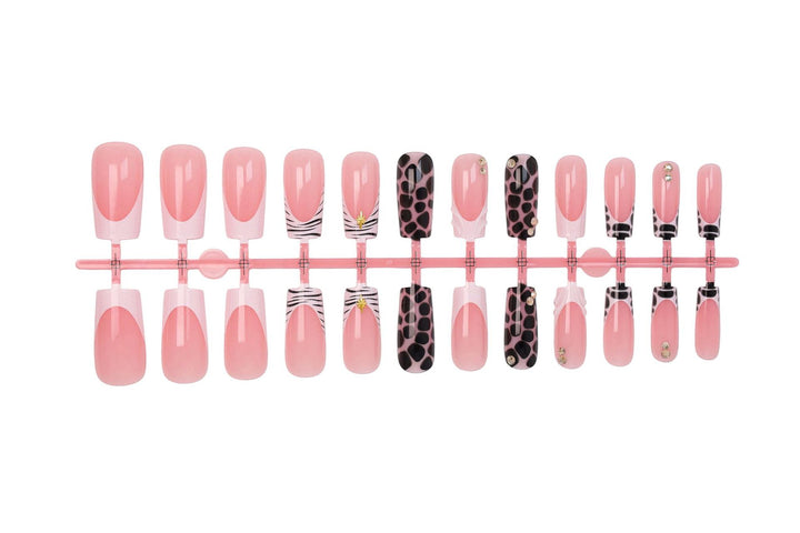Acrylic nail set with modern animal designs Stornfield