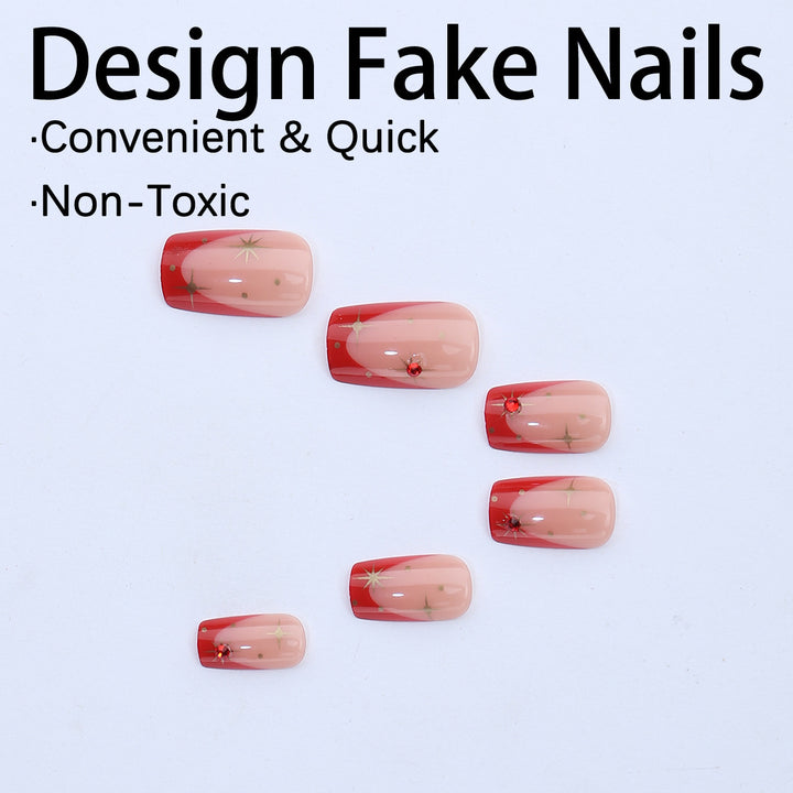Nail set with glamorous accents Stornfield