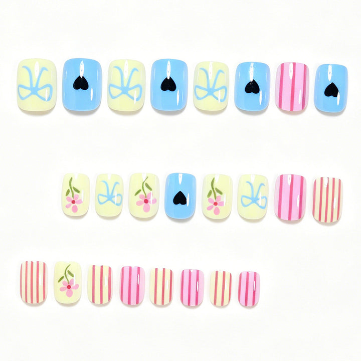 Decorative Nail Art Set with Floral Motifs Stornfield