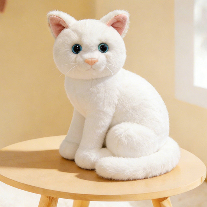 Lifelike Stretching Cat Plush Floor Cuddle Pillow Stornfield