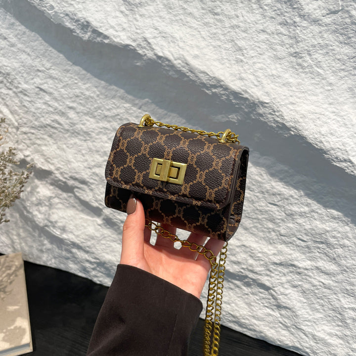 Elegant Mini Chain-Detail Handbag