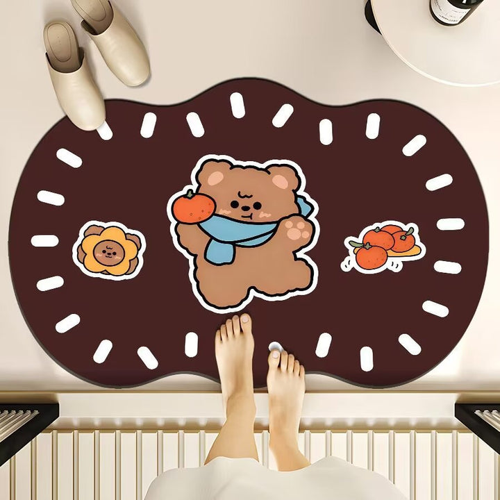 Cartoon Dog-Themed Floor Mat