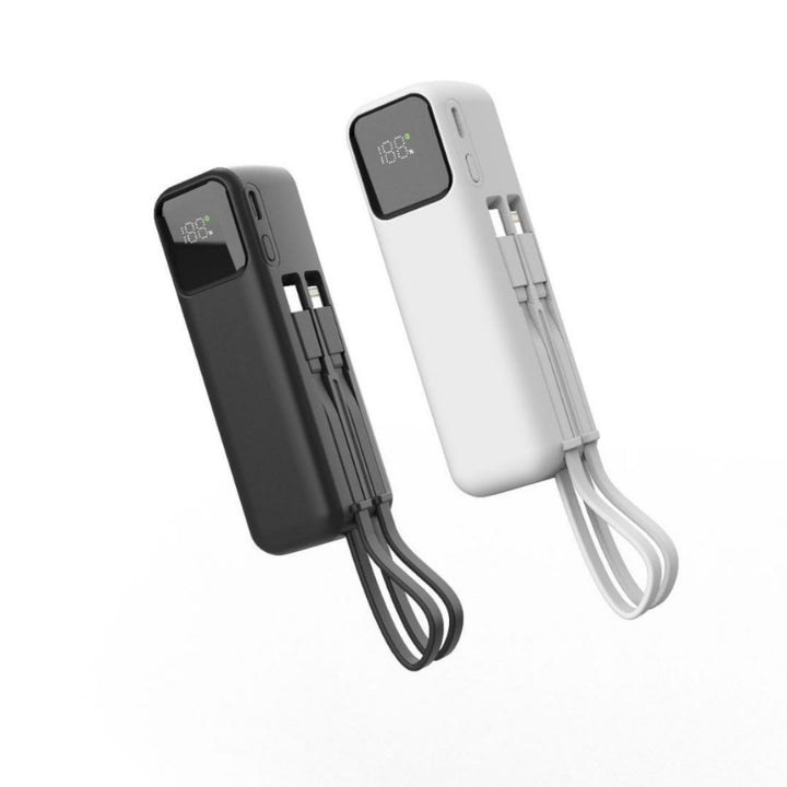 Portable power bank with integrated wireless charging function and LCD display Stornfield