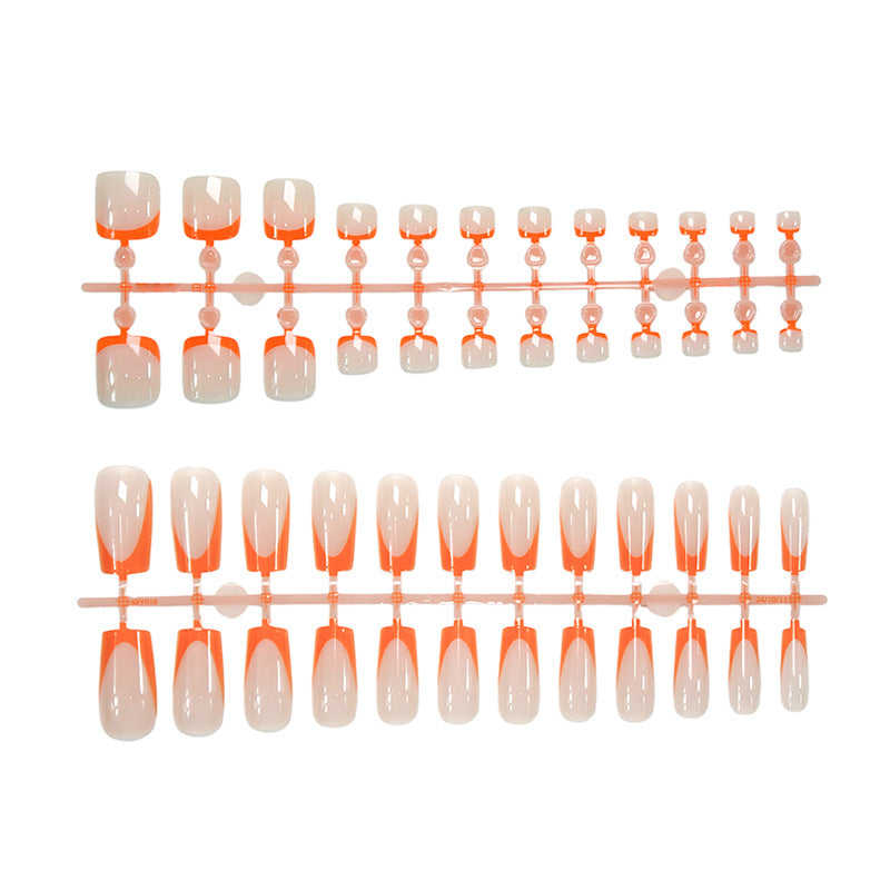 Artificial nail set with modern geometric nail designs Stornfield