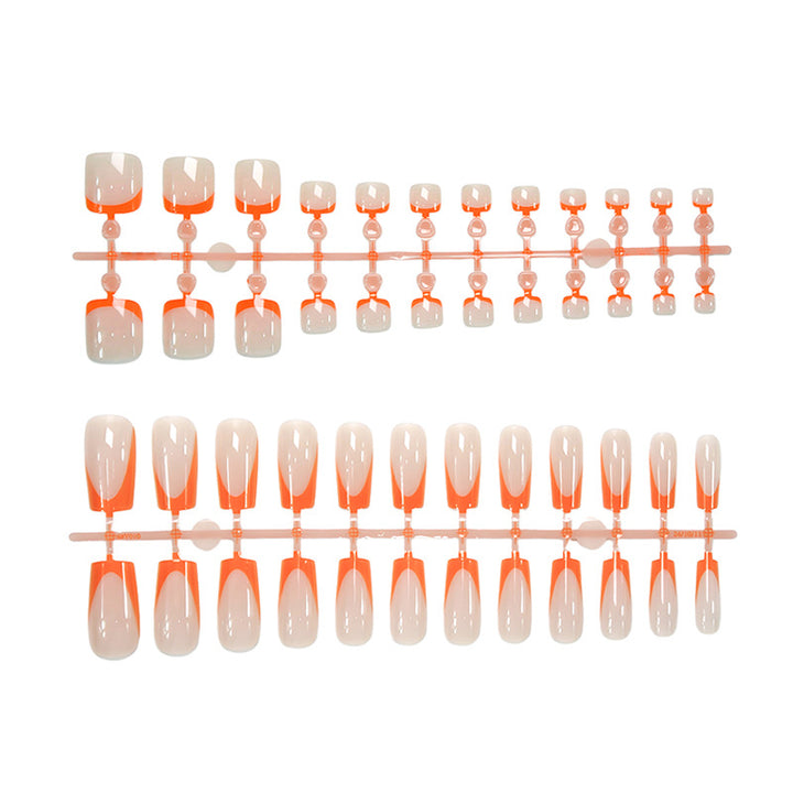 Artificial nail set with modern geometric nail designs Stornfield