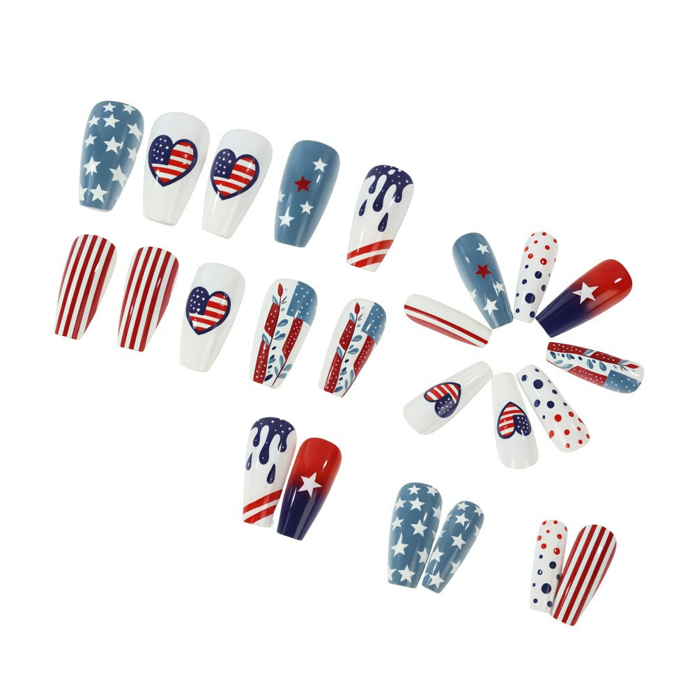 Creative and patriotic art nails Stornfield